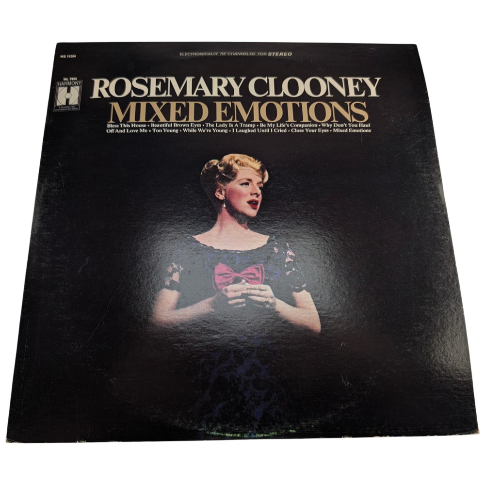 Rosemary Clooney Mixed Emotions LP Harmony HS 11254 Stereo 1B 1B EX VG